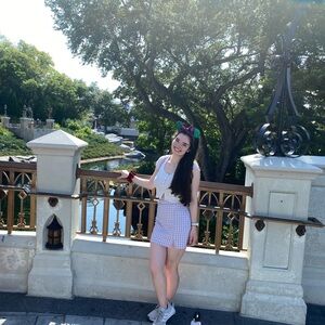 Hollister Purple Gingham Mini Skirt